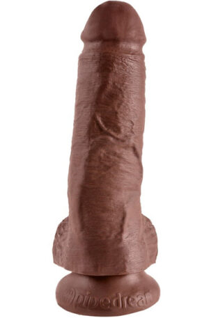 Pipedream Cock With Balls Brown 22,5 cm - Realistisk dildo 1