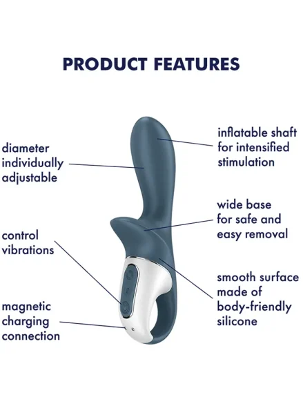 Satisfyer Air Pump Booty 2 Dark Grey - Analvibrator 2