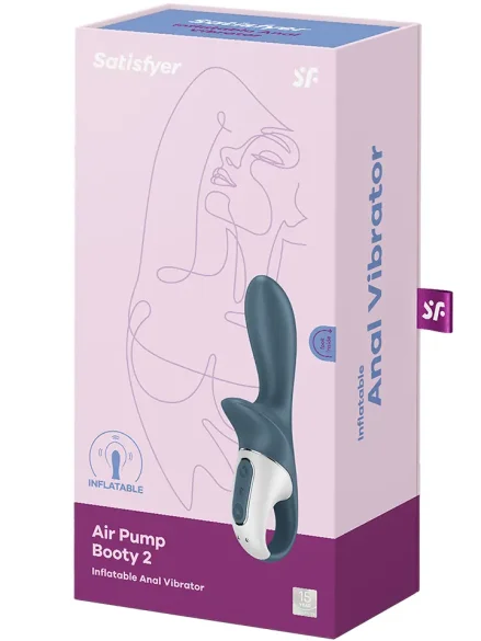 Satisfyer Air Pump Booty 2 Dark Grey - Analvibrator 6