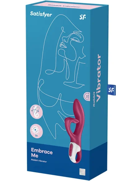 Satisfyer Embrace Me Rabbit Vibrator Berry - Rabbitvibrator 5