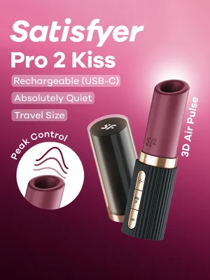 Satisfyer Pro 2 Kiss Air Pulse Vibrator - Lufttrycksvibrator 1