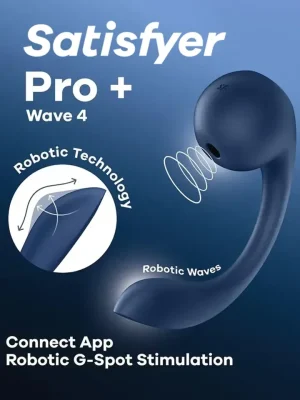 Satisfyer Pro+ Wave 4 Connect App - Lufttrycksvibrator 1