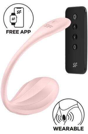 Satisfyer Ribbed Petal App Vibrator - Appstyrt vibrerande ägg 1