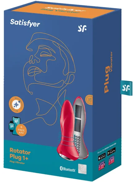 Satisfyer Rotator Plug 1+ Anal Vibrator Red - Analplugg med vibrator 5