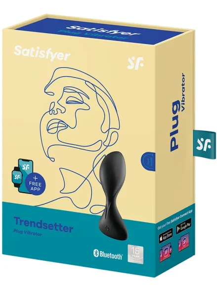 Satisfyer Trendsetter Vibrating Anal Plug Black - Analplugg med vibrator 5