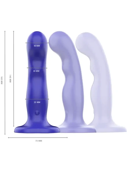 Shorty Vibrator 10 Modes Remote Control - Dildo med vibrator 0