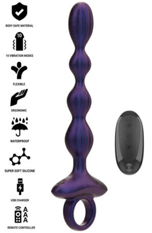 Jackie Vibrating Anal Plug Remote Control - Analplugg med vibrator 0