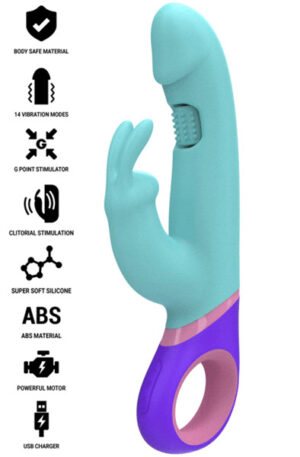 Monica Rabbit With Rotating G-spot Stimulator - Rabbitvibrator 0