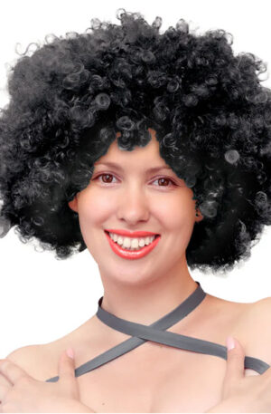 Party Wig Black Afro Hair - Peruk 0