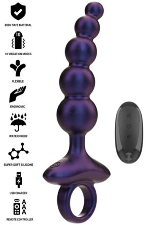 Tito Vibrating Anal Plug Remote Control - Analplugg med vibrator 0