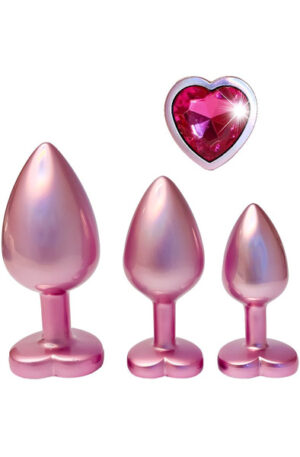 Gleaming Love Pearl Plug Set Pink - Analpluggar paket 0