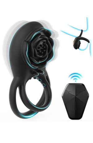 Vibrating Cockring With Remote Control - Penisring med vibrator 0