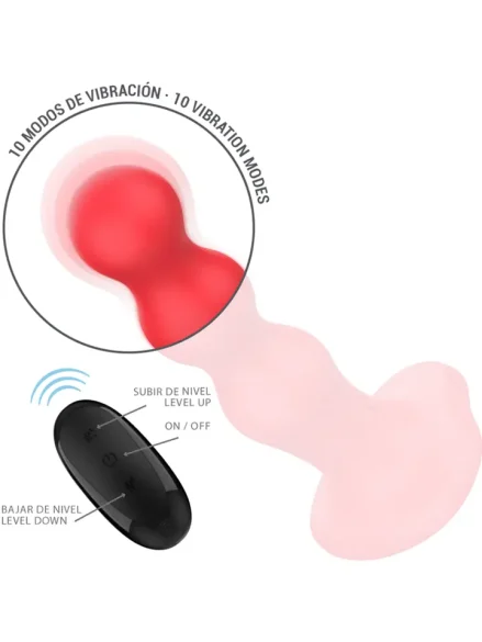 Cody Vibrator 10 Modes Remote Control - Dildo med vibrator 0