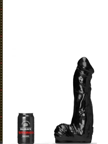 All Black Steroïd Bodybuilder 32,5 cm - XL dildo 0