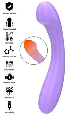 Becky Vibrator Heatable 7 Vibrations - Dildo med vibrator 0