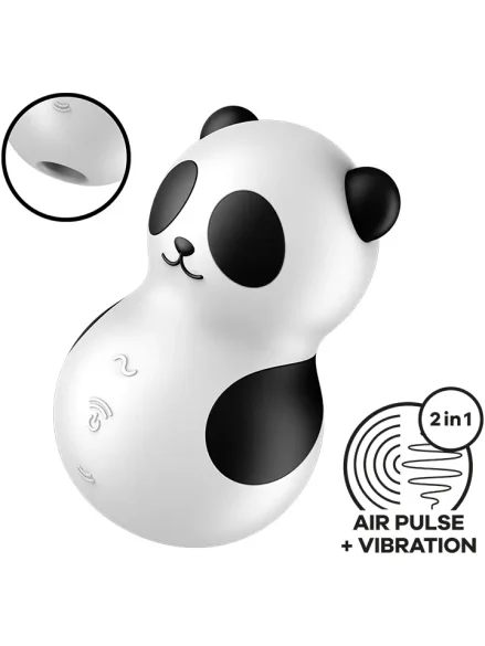 Satisfyer Pocket Panda Air Pulse Vibrator - Lufttrycksvibrator 0