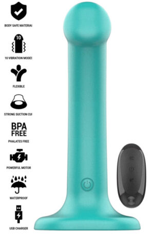 Katie Vibrator 10 Vibrations Remote Control - Dildo med vibrator 0