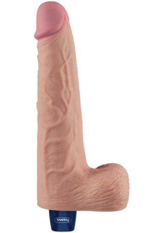 Rechargeable Vibrating Dildo 25,3 cm - Dildo med vibrator 0