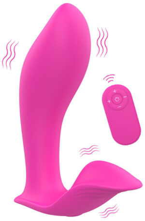 Pink Wearable Vibrator With Remote - G-punktsvibrator 0