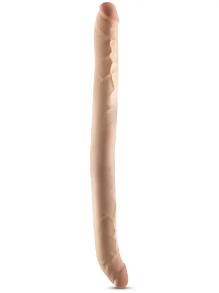 Posable Double Dong Beige 42 cm - Dubbeldildo 0