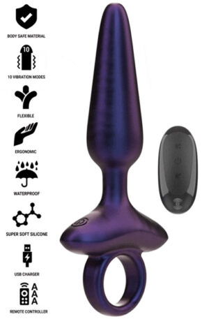 Marlon Vibrating Anal Plug Remote Control - Analplugg med vibrator 0