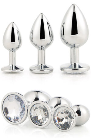 Gleaming Love Silver Plug Set - Analpluggar paket 0