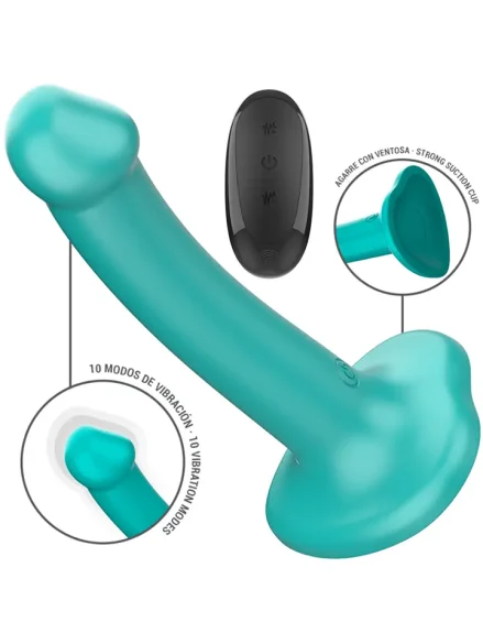 Katie Vibrator 10 Vibrations Remote Control - Dildo med vibrator 0