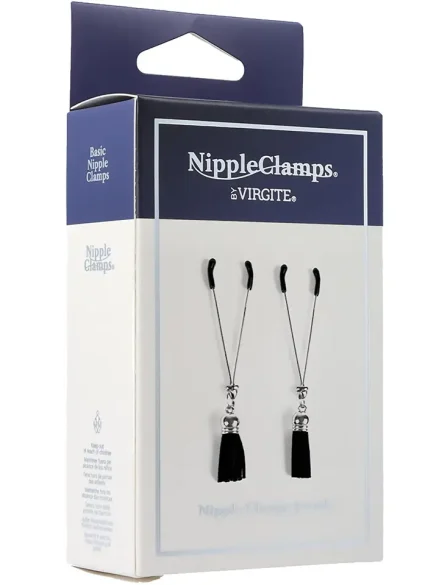 Virgite Nipple Clamps With Tassels - Bröstvårtsklämmor 0