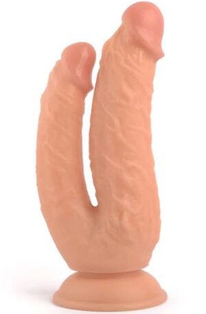 Realistic Penis Double Penetration Flesh 21 cm - Dubbeldildos 0