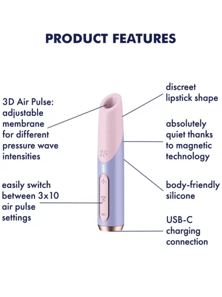 Satisfyer Bold Kiss Air Pulse Vibrator - Lufttrycksvibrator 0