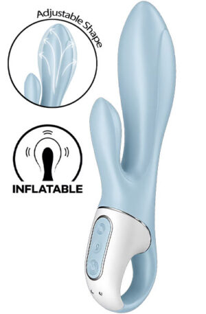 Satisfyer Air Pump Bunny 1 Blue - Rabbitvibrator 0