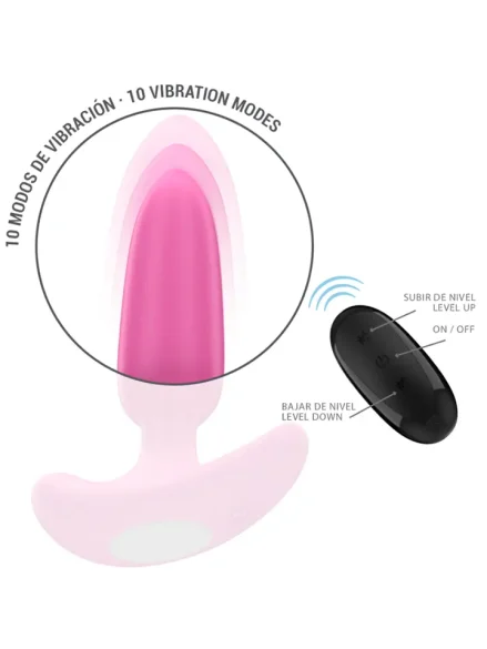 Ross Anal Plug 10 Vibrations Remote Control - Analplugg med vibrator 0