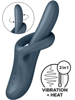 Satisfyer Heat Flex 4 Grey - G-punktsvibrator 0