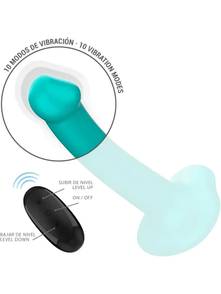 Katie Vibrator 10 Vibrations Remote Control - Dildo med vibrator 0