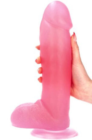 Fulvio Dildo Transparent Pink 31 cm - XL dildo 0