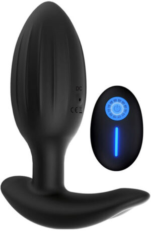 Buttplug With Remote - Analplugg med vibrator 0