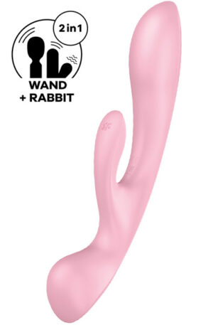 Satisfyer Triple Oh Rabbit Vibrator Pink - Rabbitvibrator 0