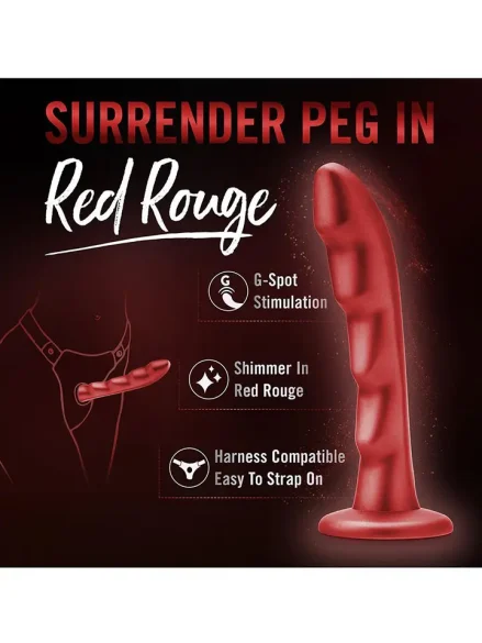 Jealousy Peg Red Rouge 17,8 cm - Dildo 0